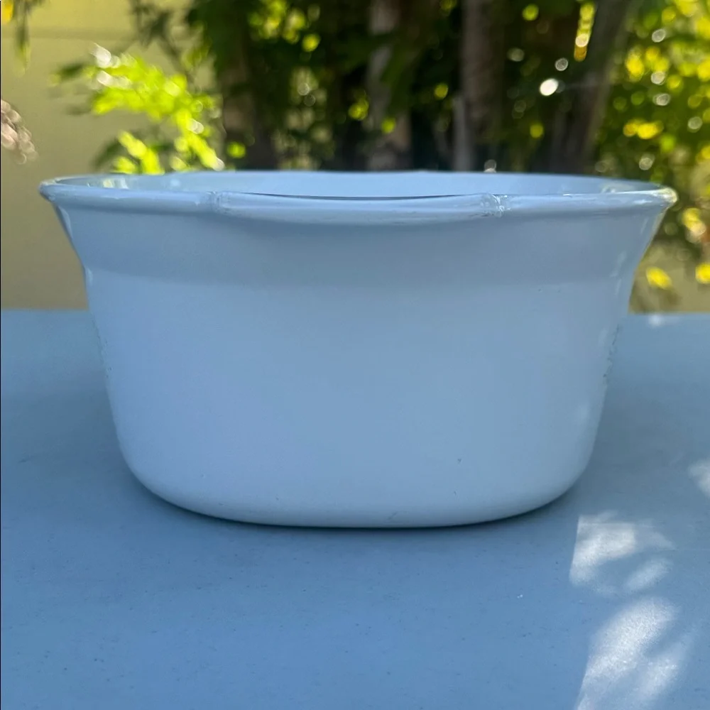 Vintage Corningware April Casserole Dish, White Floral Baking Dish, 2 1/2 Quart
